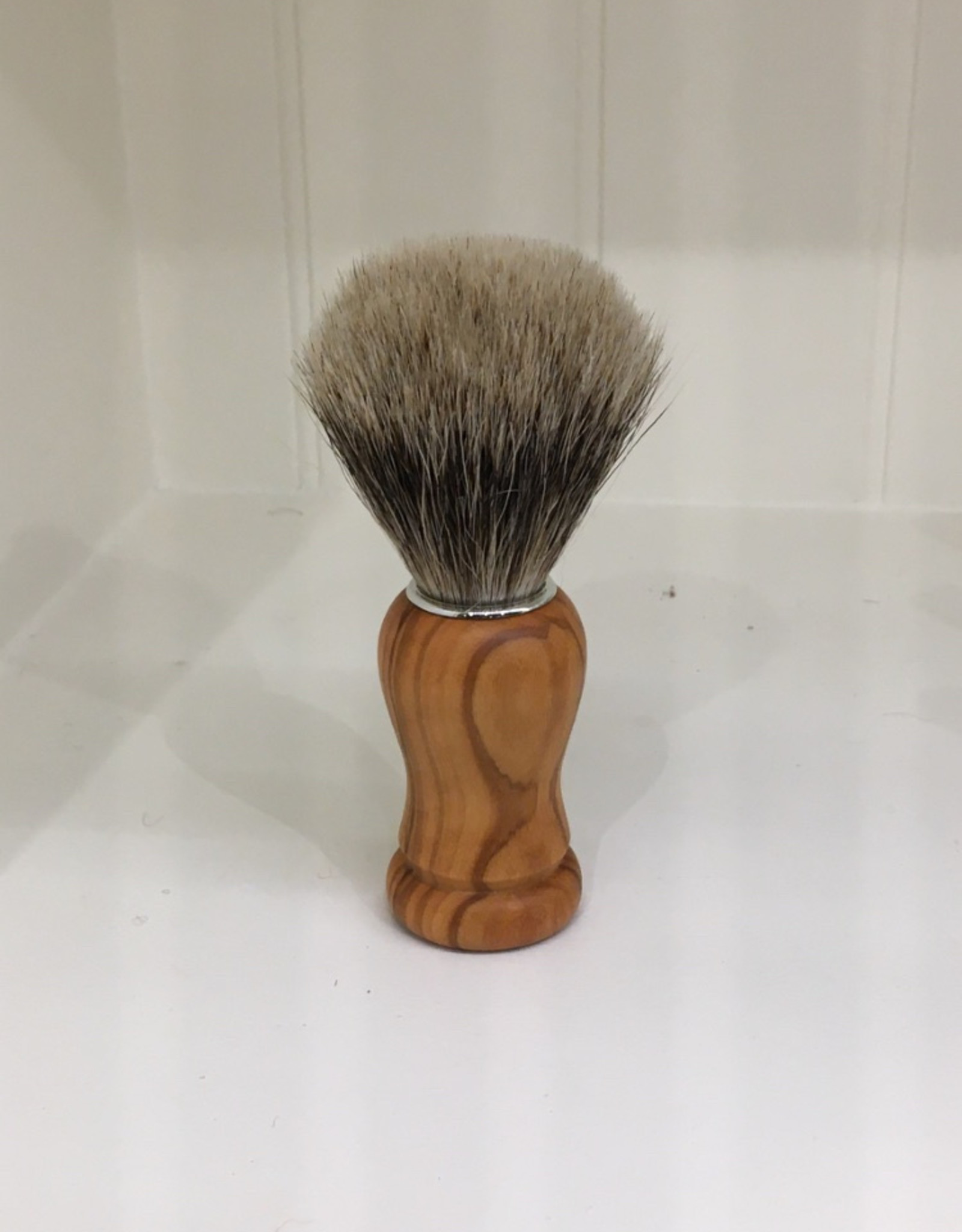 Redecker Shaving Brush- Olive Wood & Badger Hair