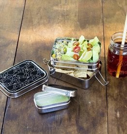 Three-in-One Lunch Box Engraved with Pears & Dots