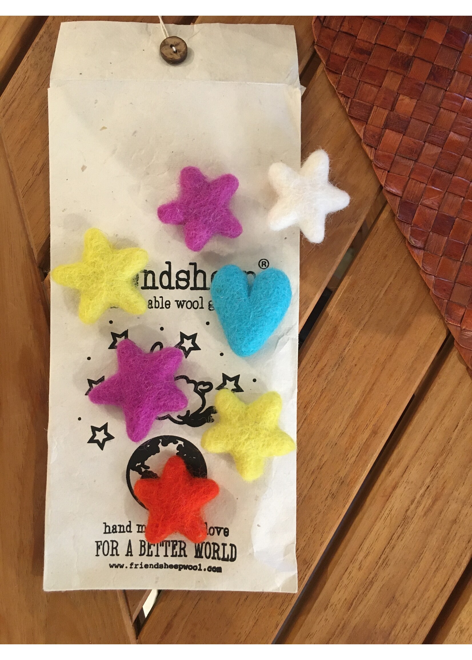 Friendsheep Wool Air Freshener- Pack of 7 Assorted