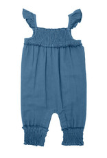 L'oved Baby Kids' Muslin Sleeveless Romper Pacific