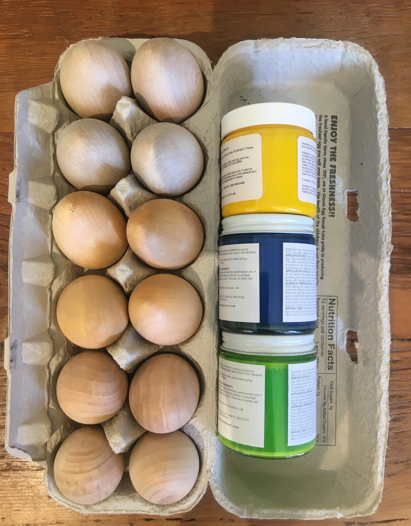 Wooden Egg Staining Kit