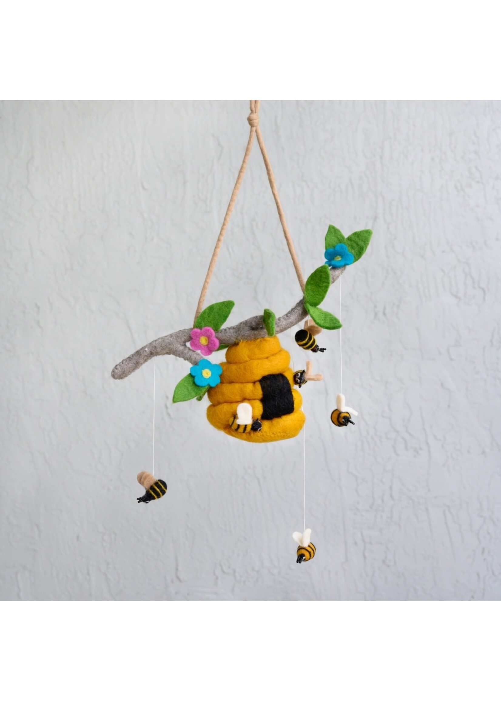 The Winding Road Wool Mobile - Bees