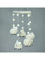 The Winding Road Wool Mobile - Sheep (White)