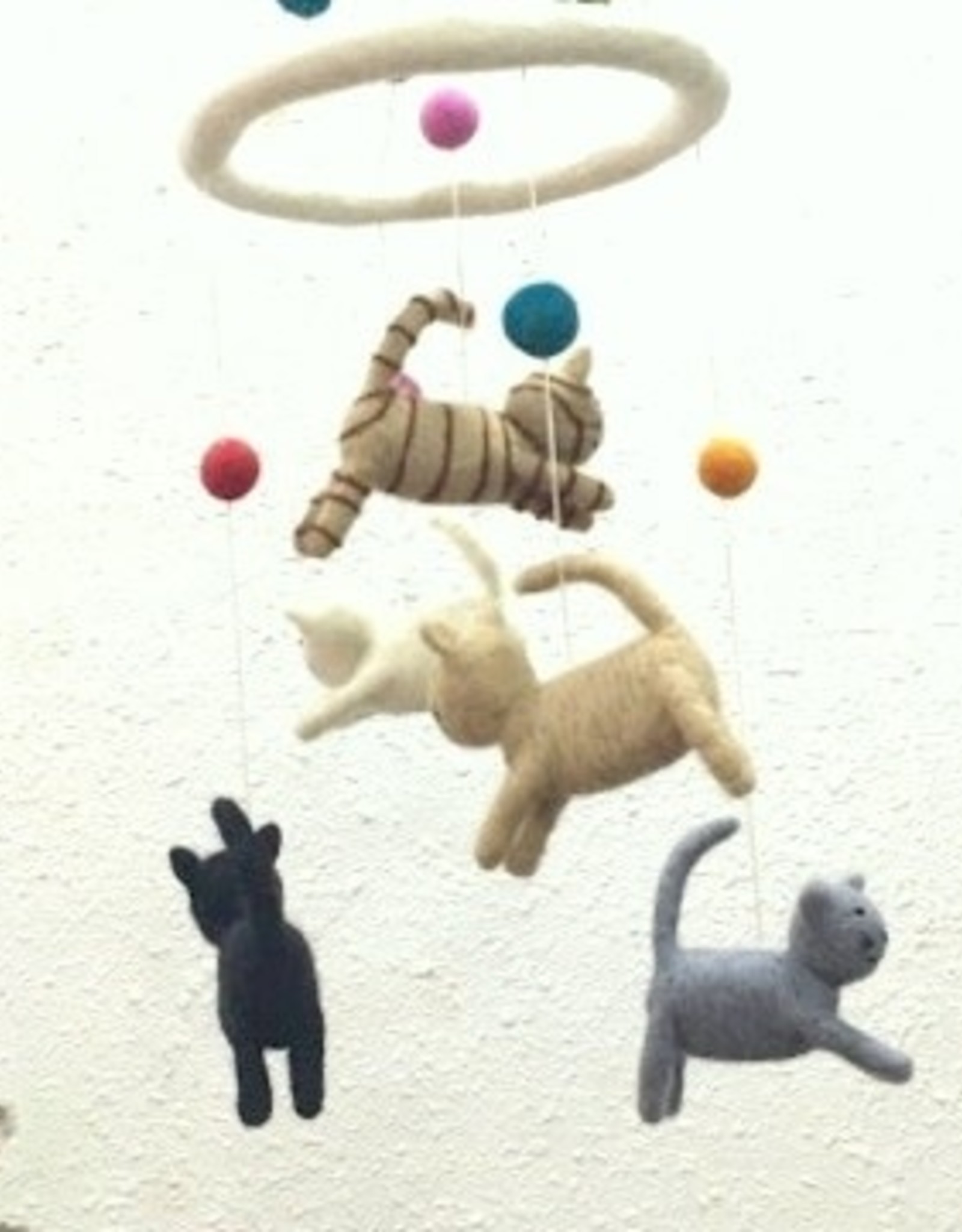 The Winding Road Wool Mobile - Cats