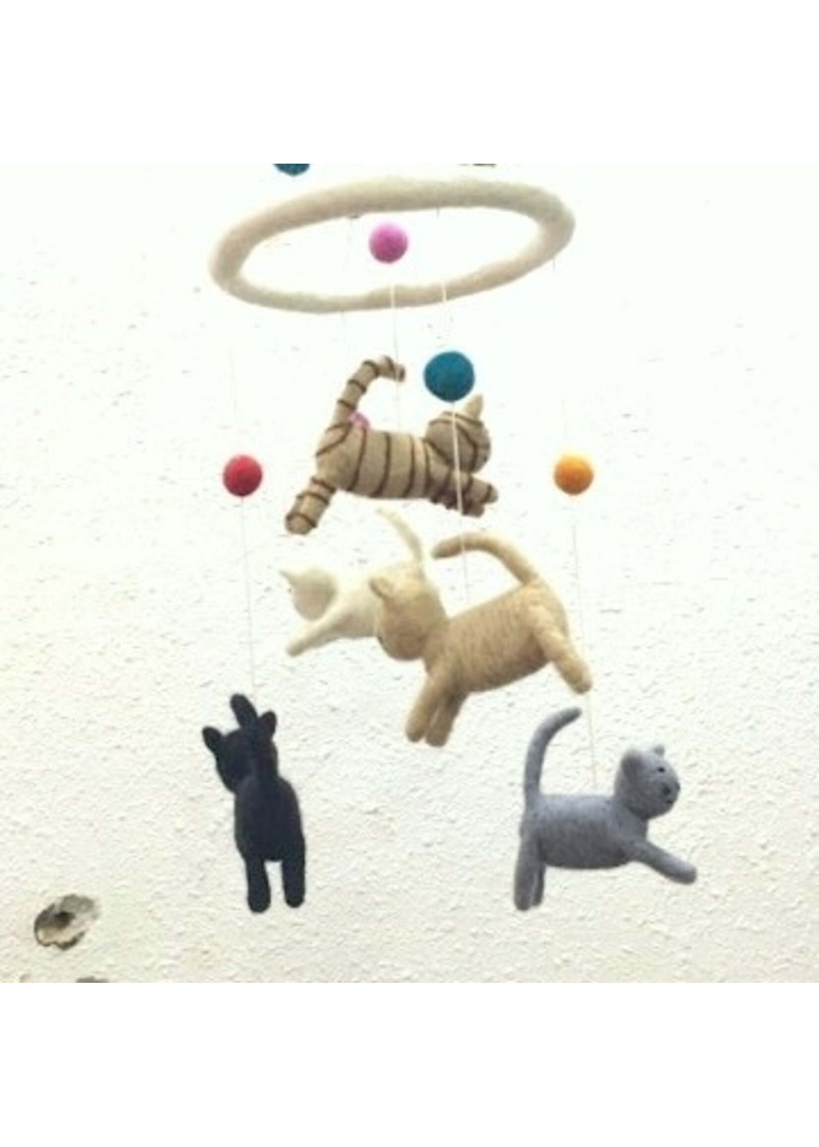 The Winding Road Wool Mobile - Cats