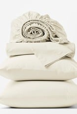 300TC Percale Sheet Set Natural/Undyed