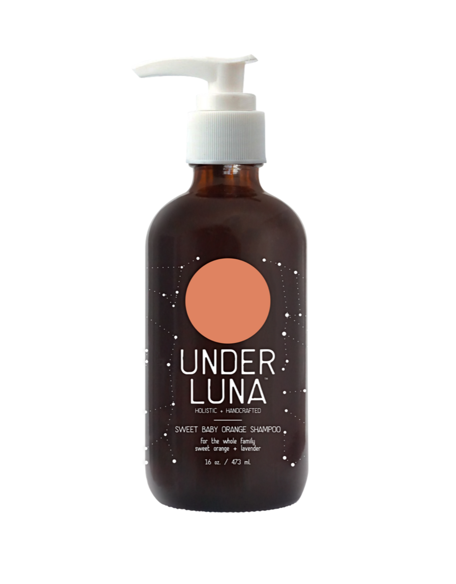 Under Luna Holistic & Handcrafted Shampoo 8.5oz Grounded (Formerly Sweet Baby Orange)- for the whole family