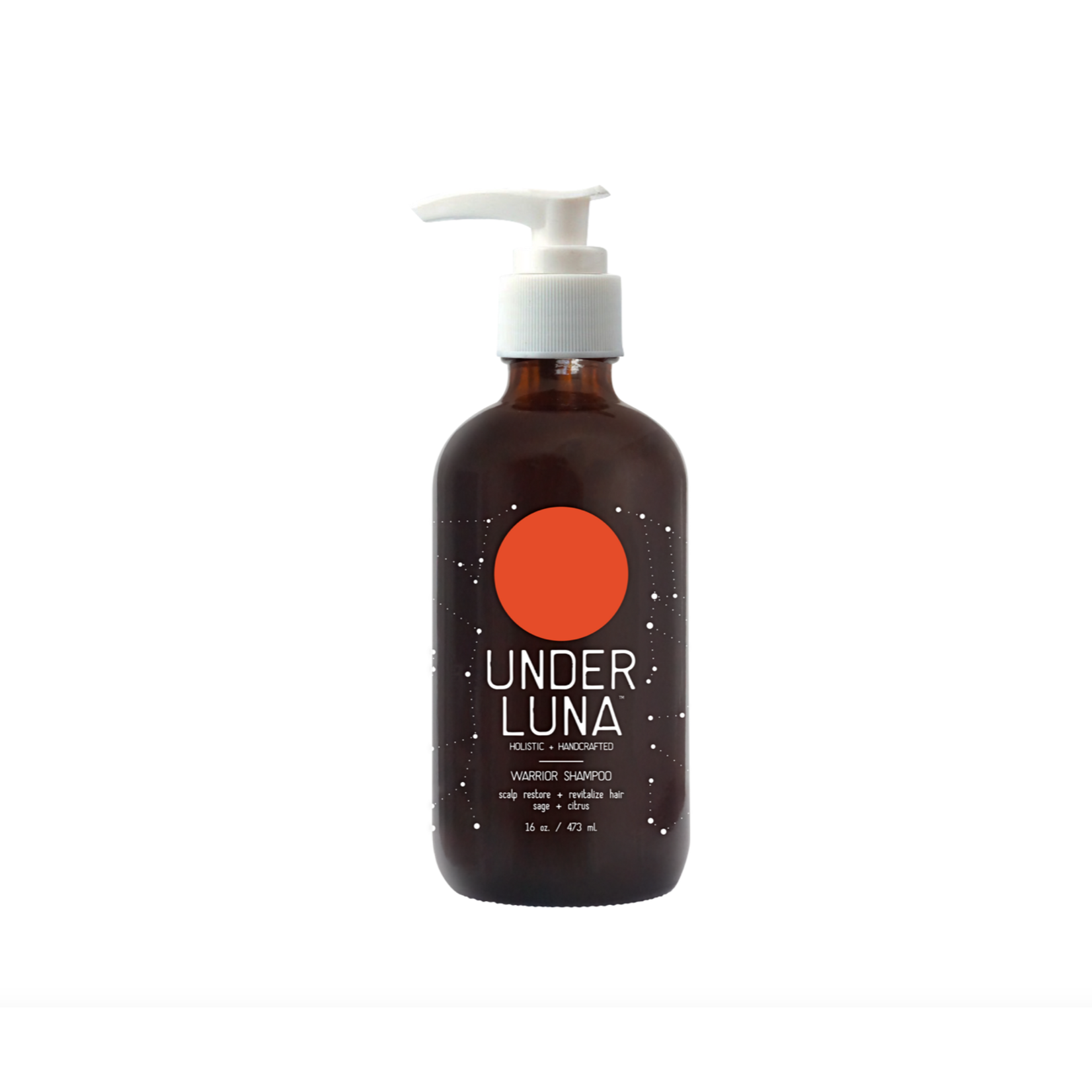 Under Luna Holistic & Handcrafted Shampoo 9.5oz Warrior- Scalp restore and revitalize hair