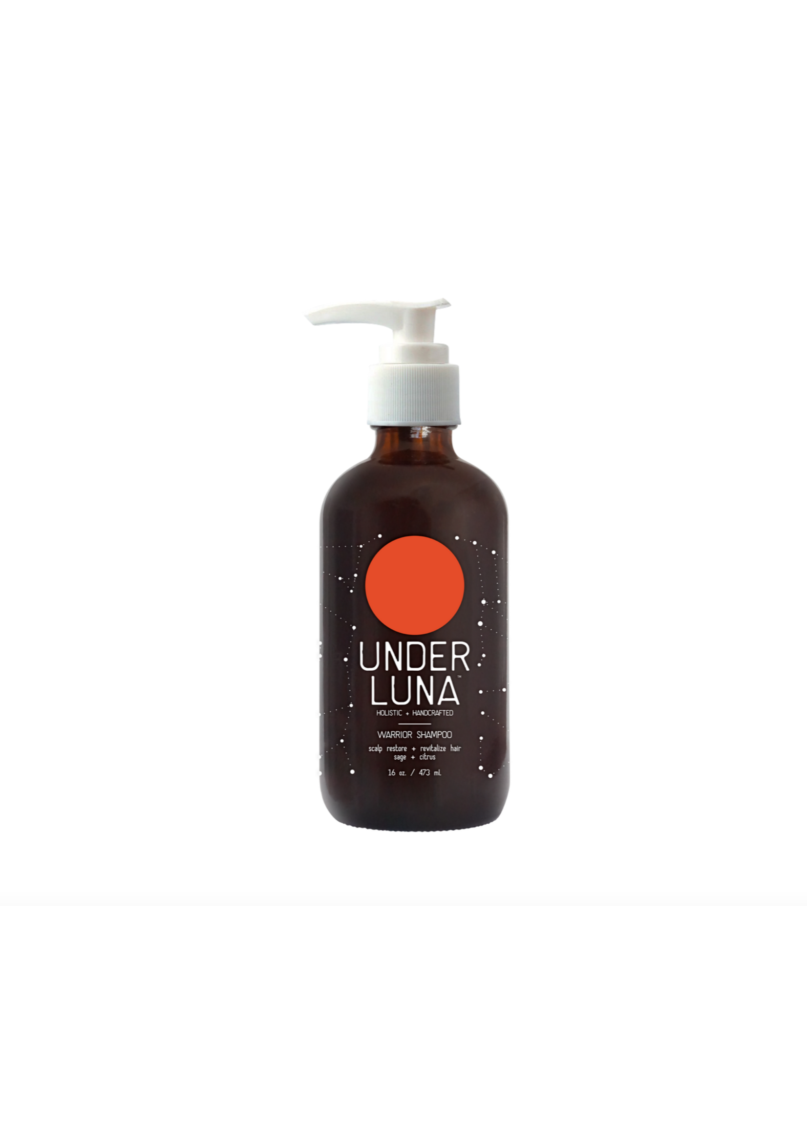 Under Luna Holistic & Handcrafted Shampoo 9.5oz Warrior- Scalp restore and revitalize hair