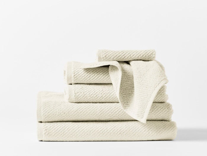 Coyuchi Organic Air Weight Towel 6 Piece Set - Natural