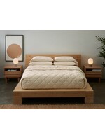 Diamond Stitched Organic Cotton Comforter Undyed