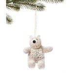 Silk Road Bazaar Bottle Brush Polar Bear Ornament