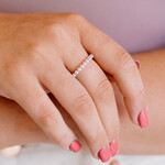 Favor Jewelry Mala Bead Ring Silver