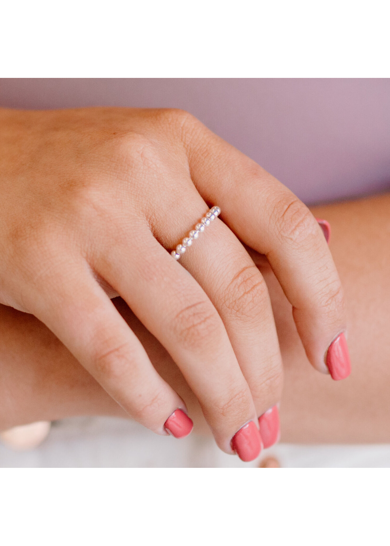 Favor Jewelry Mala Ring Silver