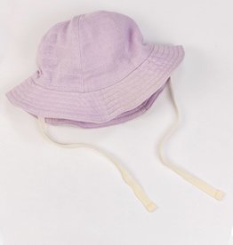 Muslin Sun Hat Lavender 0-3m