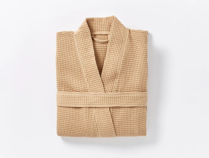 Waffle Robe Coyuchi Cotton Eco Carmel