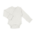 L'oved Baby Long Sleeve Kimono Bodysuit - Stone