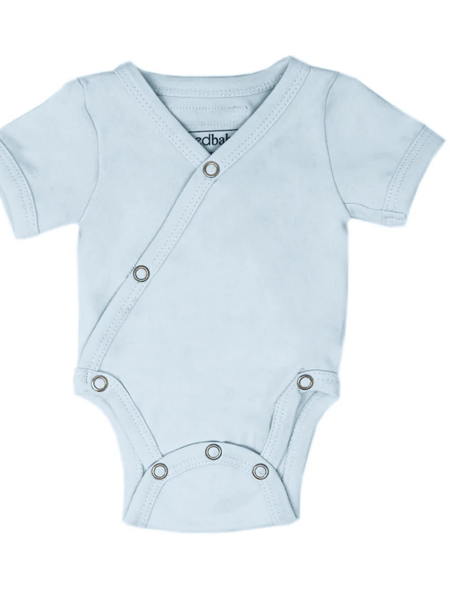 L'oved Baby Short Sleeve Kimono Bodysuit - Moonbeam