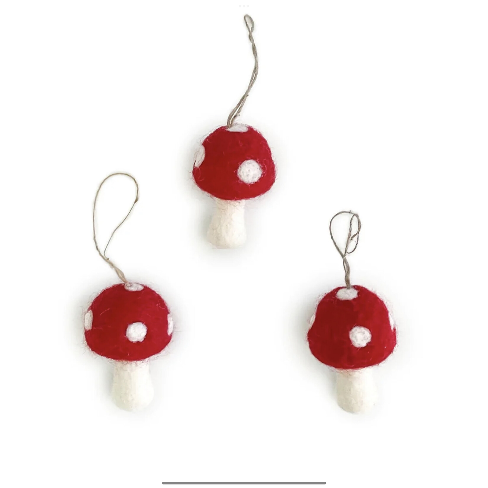 Friendsheep Wool Mushroom Ornament