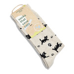 Conscious Step Socks that Save Cats - Cream with Black Cat