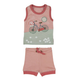 L'oved Baby Appliqué Tank & Shorts Set -  Bicycle
