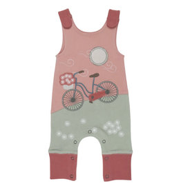 L'oved Baby Appliqué Harem Romper -  Bicycle