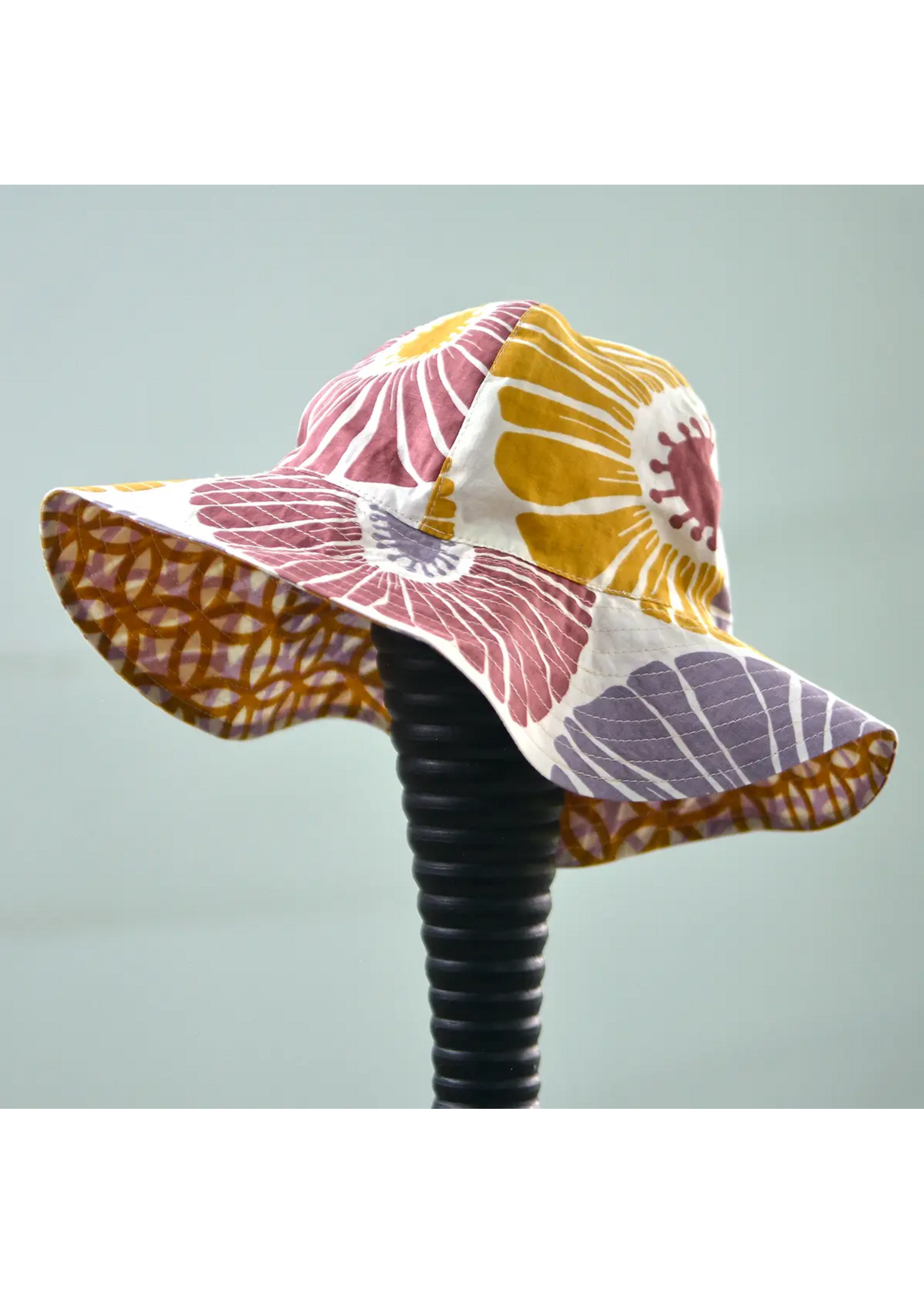 Scrappy Sun Hat- Mulberry Mauve