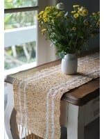 Vetiver Table Runner - Turmeric Stripe