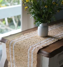 Vetiver Table Runner - Turmeric Stripe