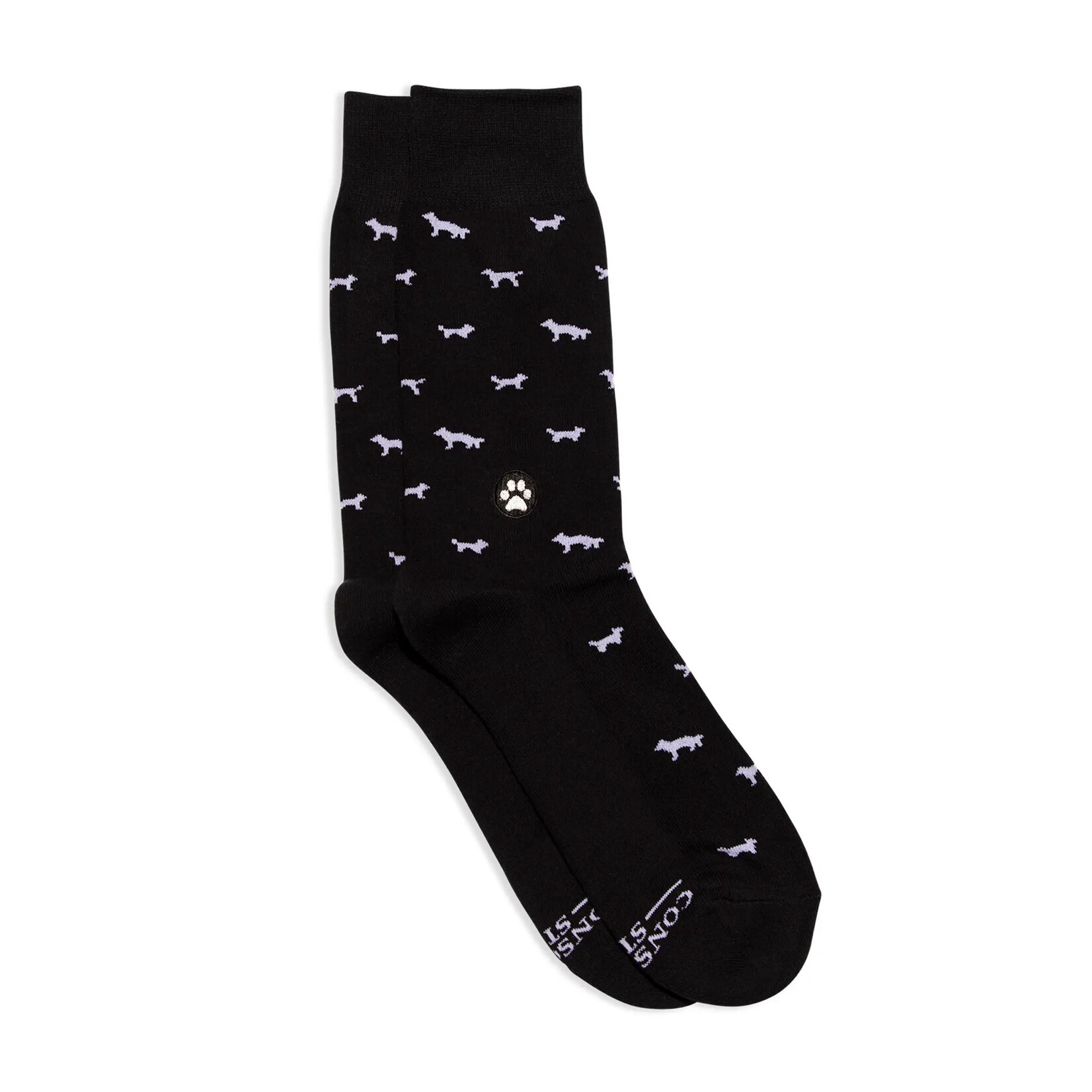 Conscious Step Socks That Save Dogs (Black)