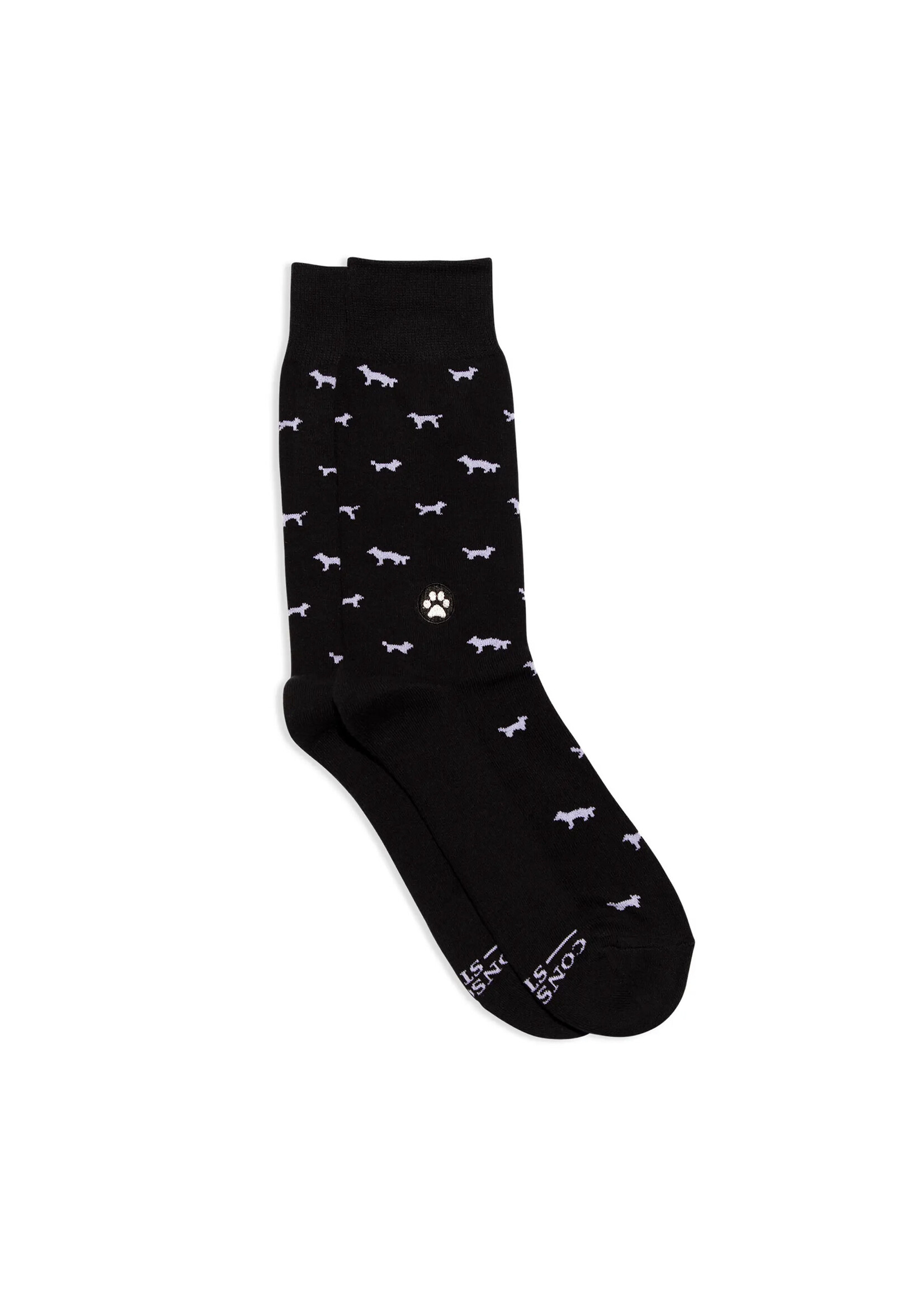 Conscious Step Socks That Save Dogs (Black)