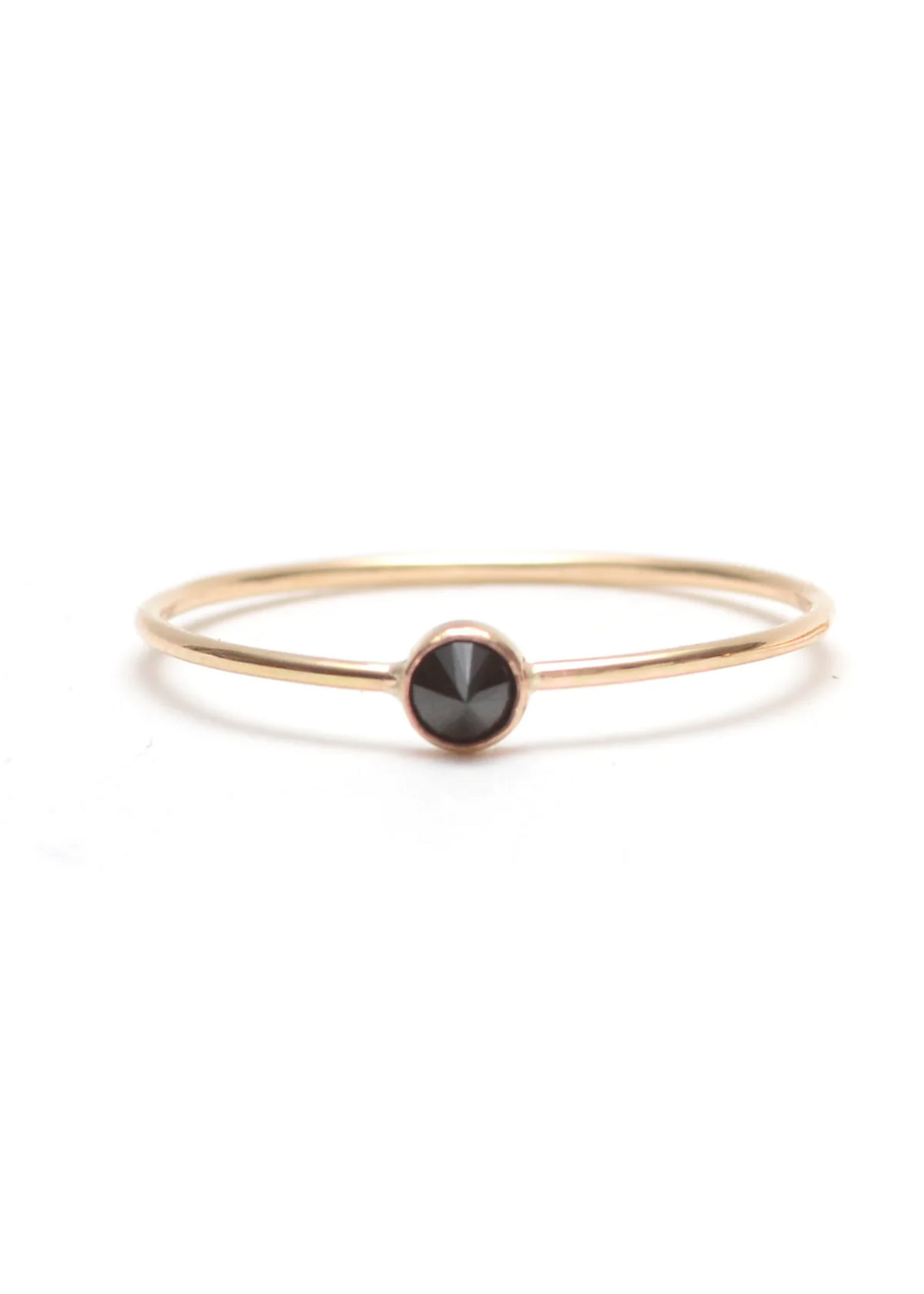 Favor Jewelry Black Spike Ring