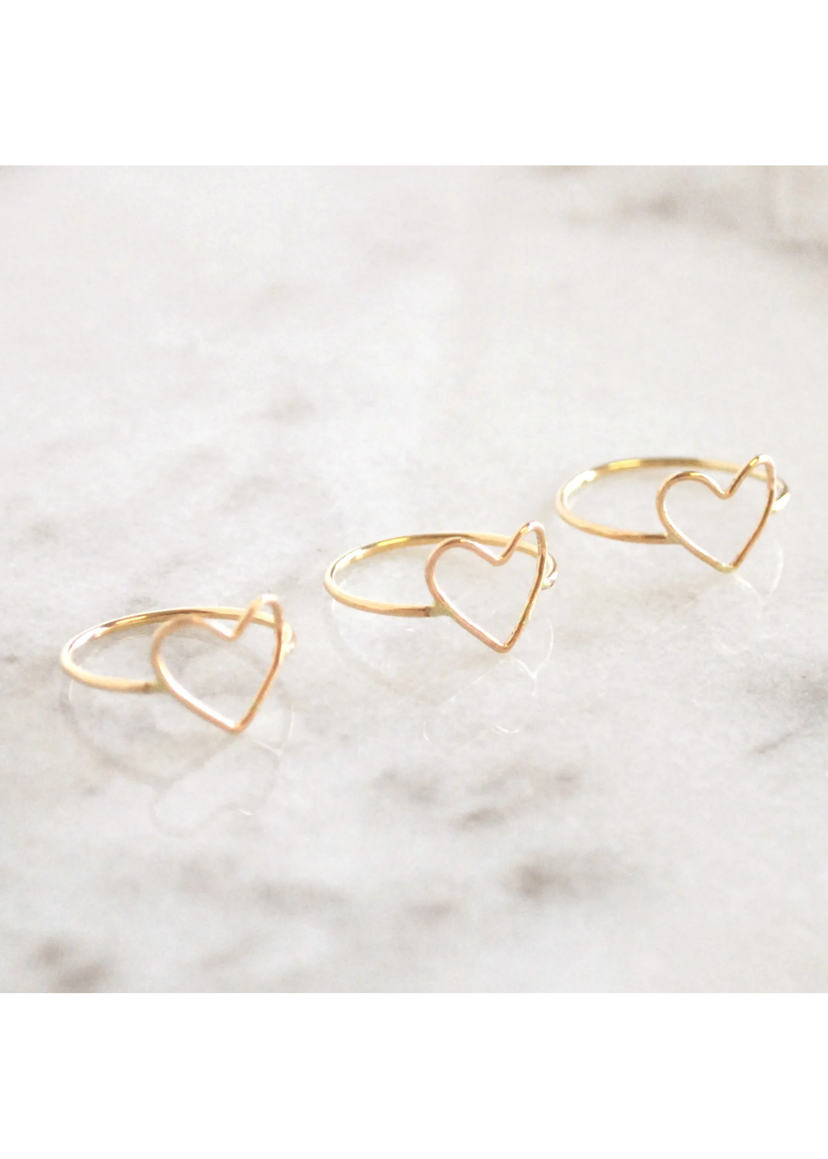 Favor Jewelry Open Heart Ring