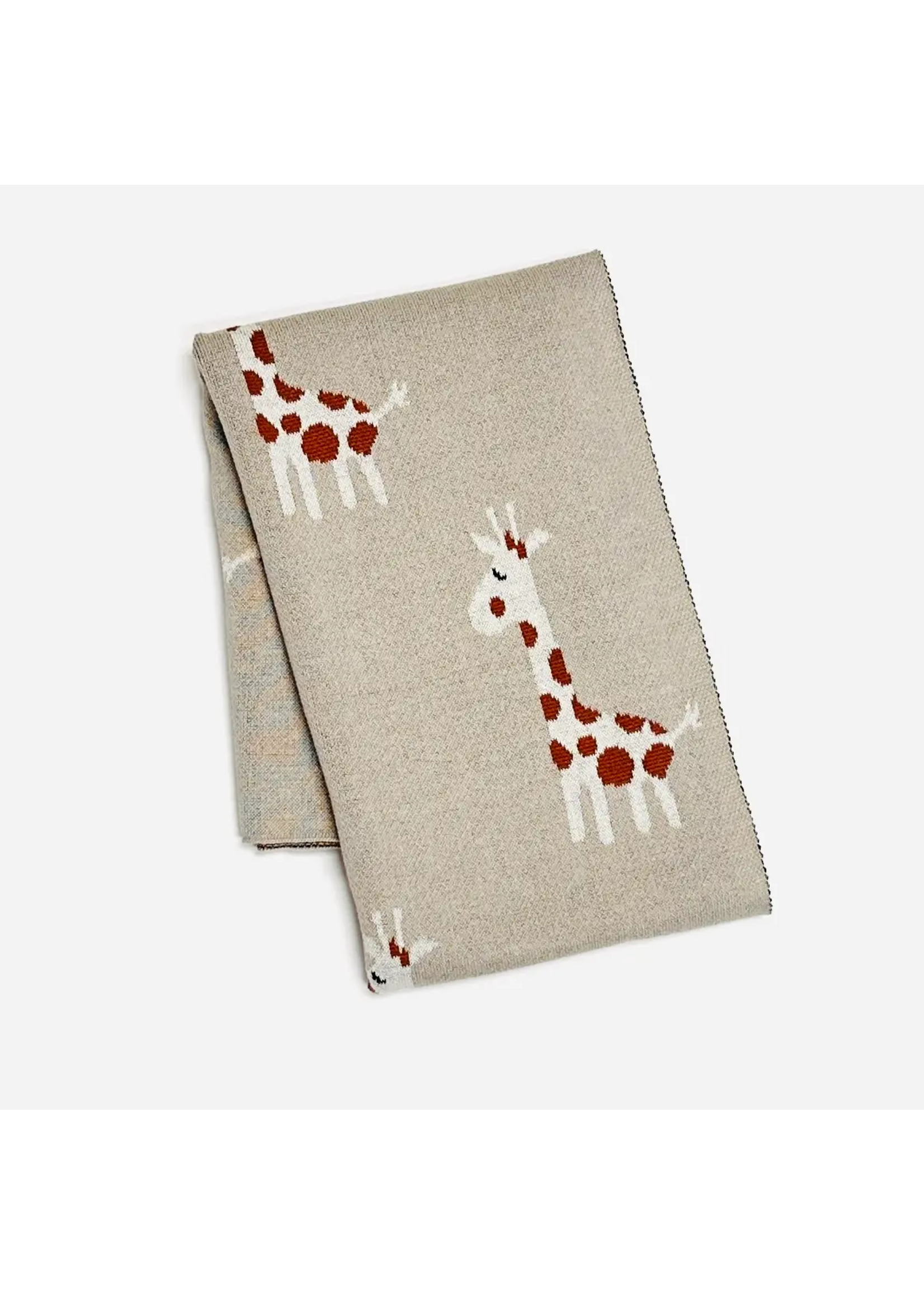 Viverano Knitted Giraffe Blanket
