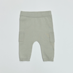 Viverano Baby Side Pocket Sweater Knit Pants- Stone