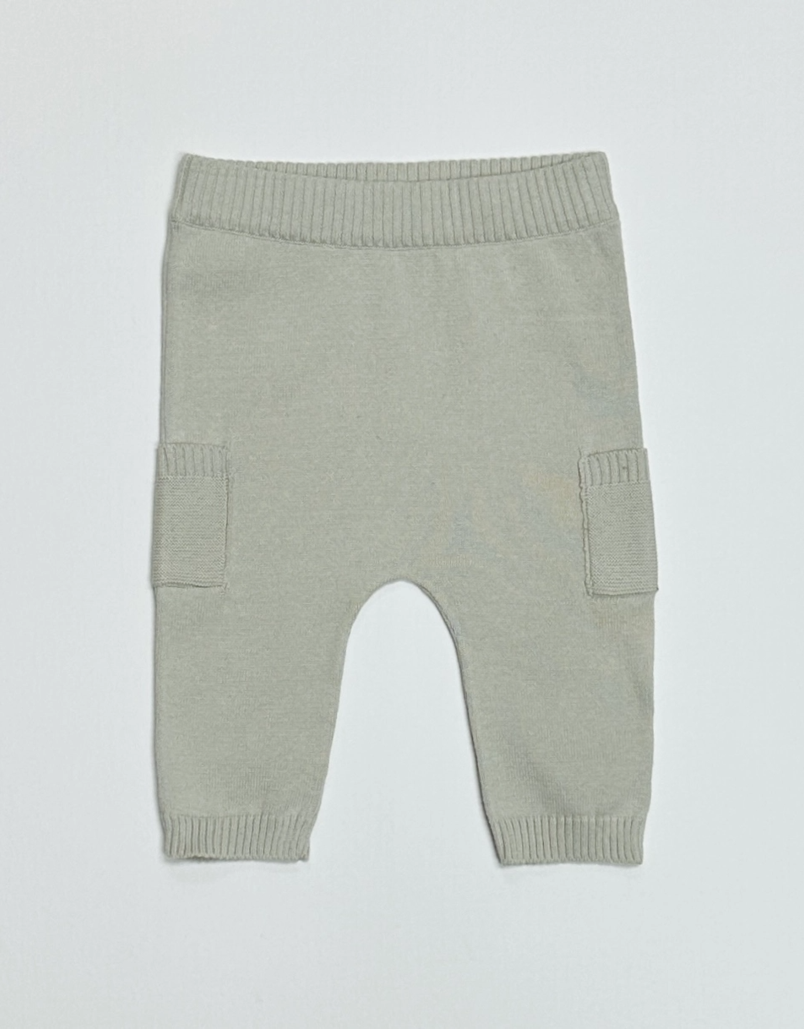 Viverano Baby Side Pocket Sweater Knit Pants- Stone