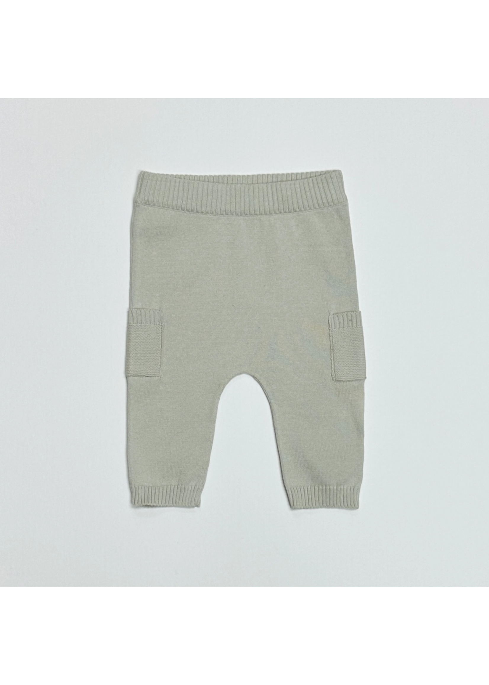 Viverano Baby Side Pocket Sweater Knit Pants- Stone