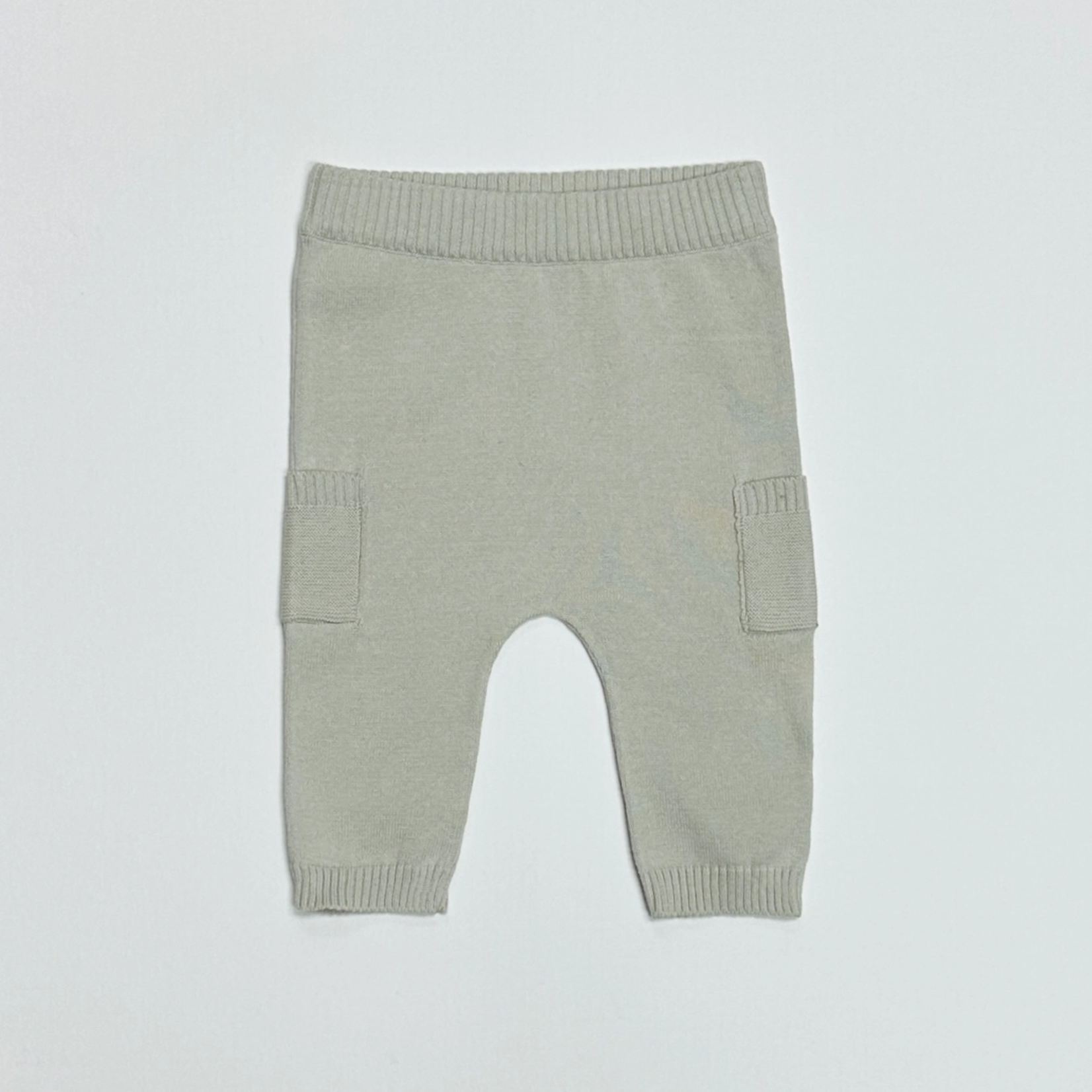Viverano Baby Side Pocket Sweater Knit Pants- Stone