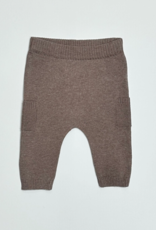 Viverano Baby Side Pocket Sweater Knit Pants- Cafe Latte