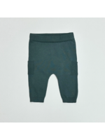 Viverano Baby Side Pocket Sweater Knit Pants - Teal Blue