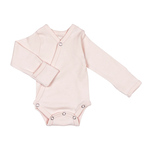 L'oved Baby Long Sleeve Kimono Bodysuit -Blush