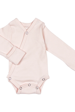 L'oved Baby Long Sleeve Kimono Bodysuit -Blush