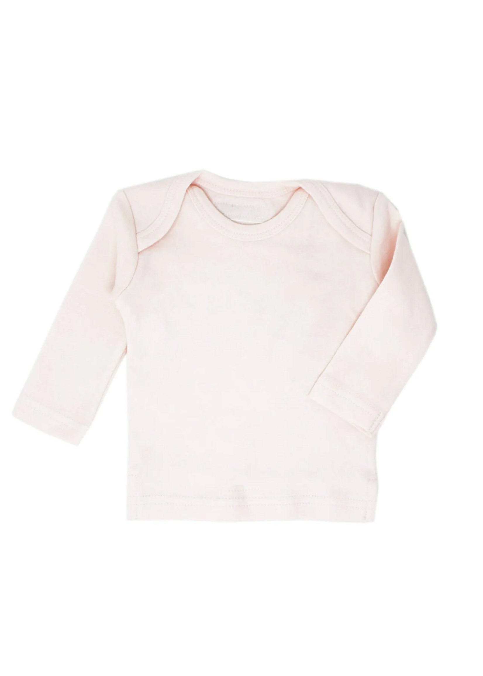L'oved Baby Organic Cotton Long Sleeve Shirt- Blush