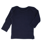 L'oved Baby Organic Cotton Long Sleeve Shirt- Navy