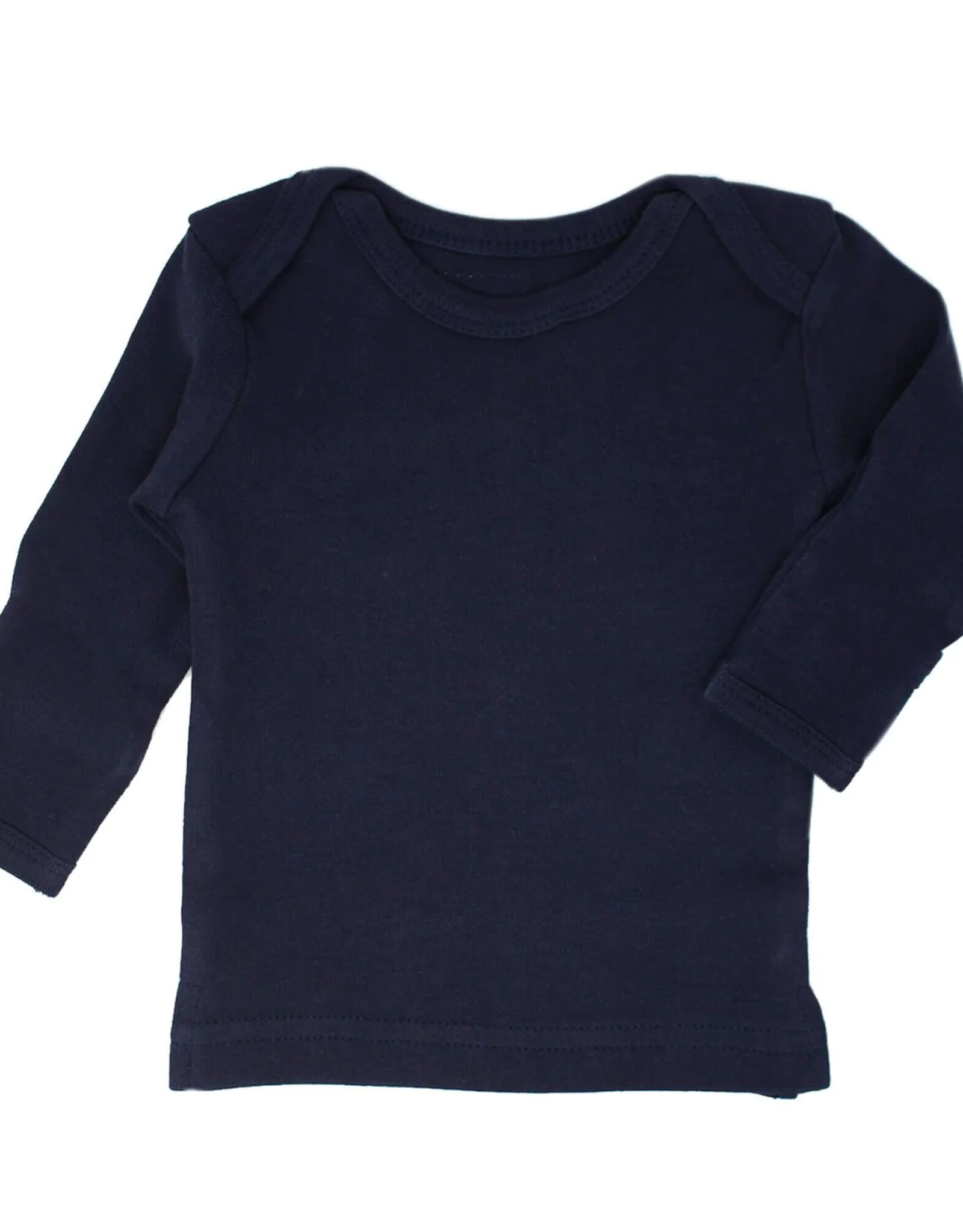 L'oved Baby Organic Cotton Long Sleeve Shirt- Navy