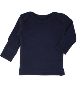 L'oved Baby Organic Cotton Long Sleeve Shirt- Navy
