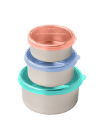 U Konserve Nesting Trio - Tropical Sky Silicone Lids