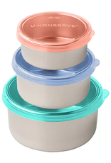 U Konserve Nesting Trio - Tropical Sky Silicone Lids