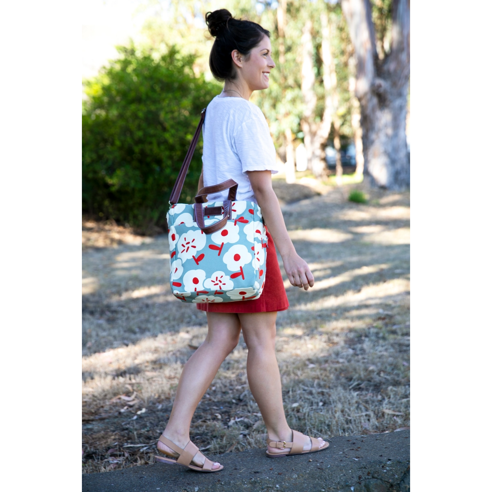 Maika Goods Reclaimed Cotton Canvas Commuter Tote Sierra