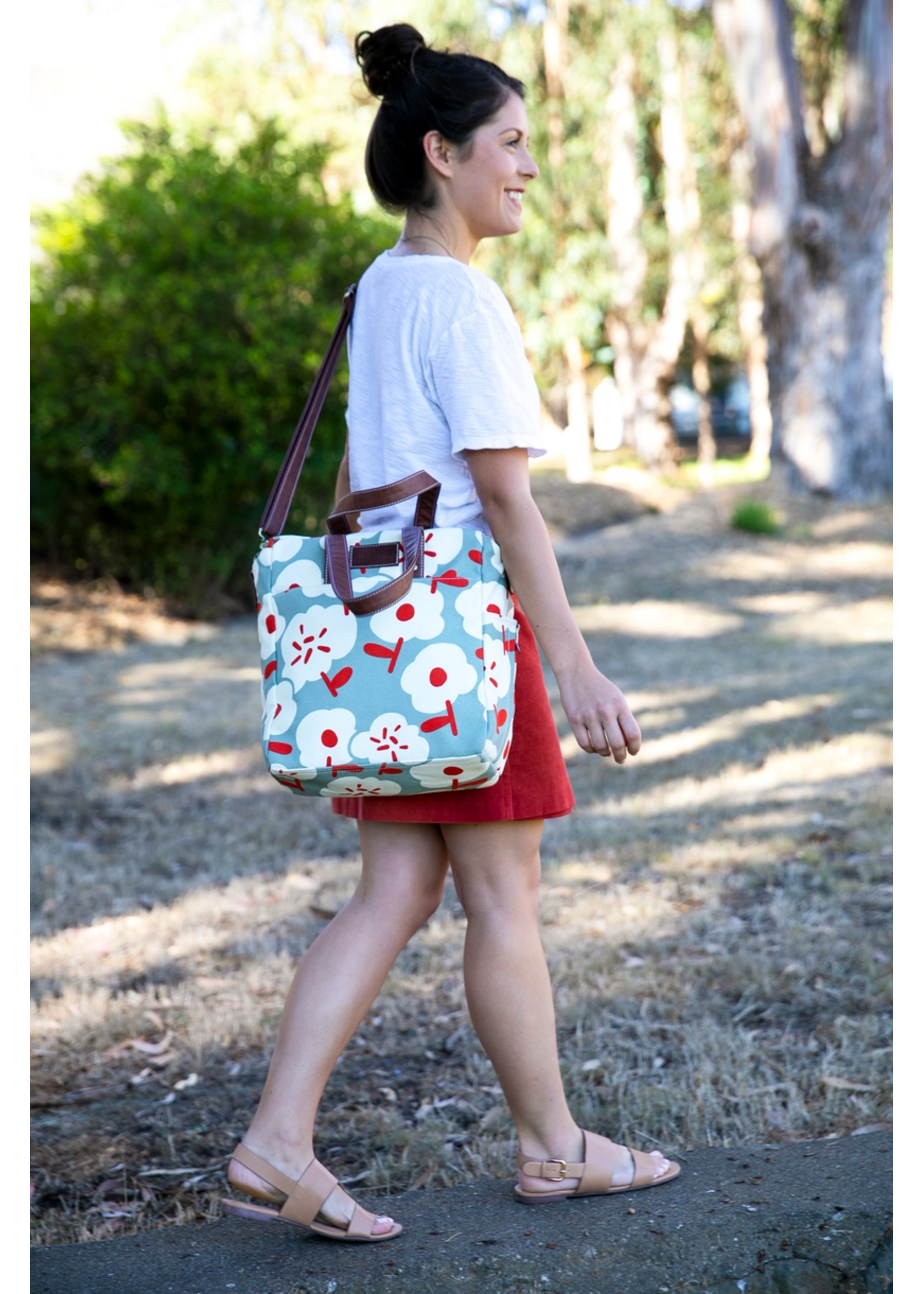 Maika Goods Reclaimed Cotton Canvas Commuter Tote Sierra